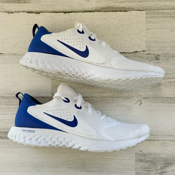 Nike Men’s Size 10.5 Legend React Lace Up Running Shoes In Game Royal/White main image 7